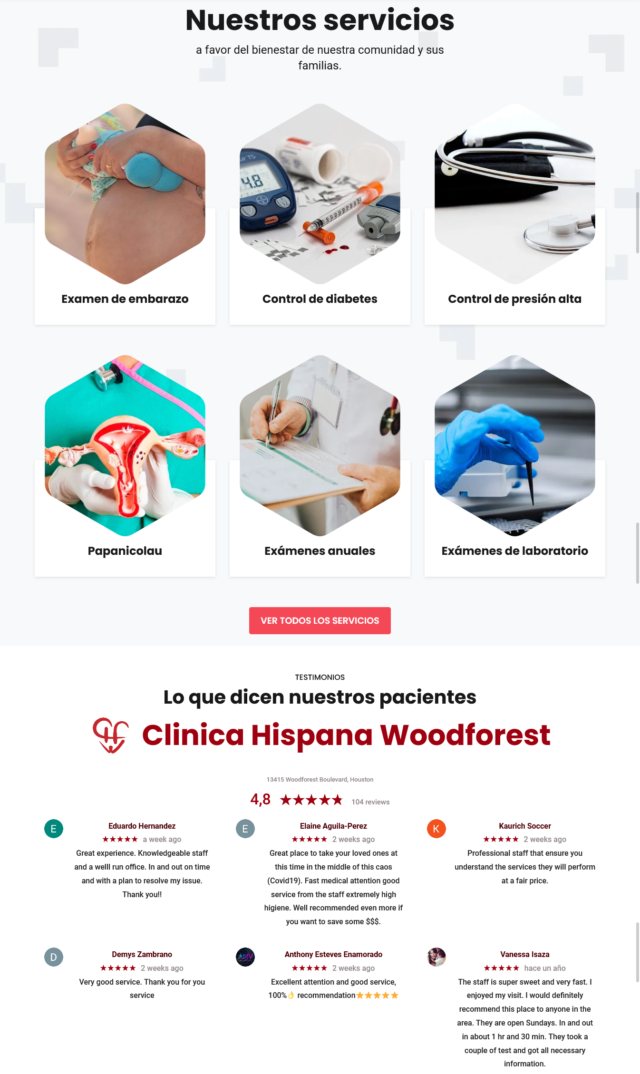 Clínica Hispana Woodforest Bustasoft Llc